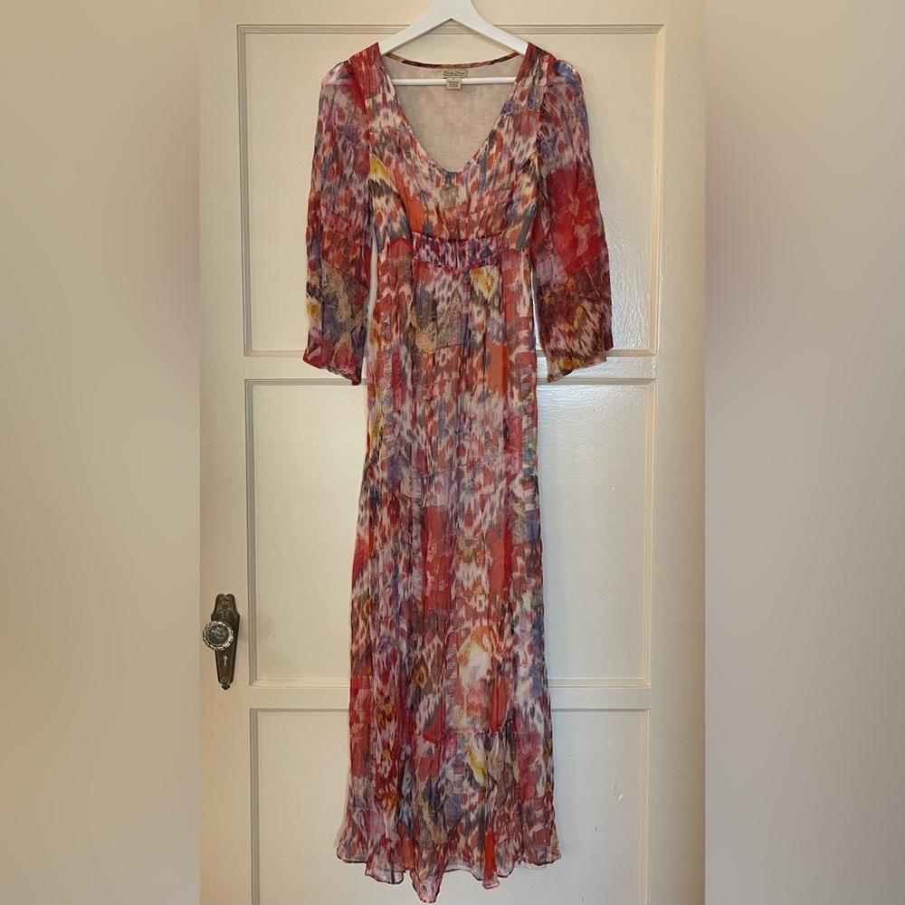 Lucky Brand Elegant Multicolor Maxi Dress